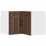 vidaXL Wandhoekkast PORTO Bruin Eiken 57 x 57 x 40 cm
