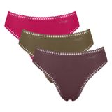 Sloggi Slip GO Crush High leg C3P Set van 3 Roze/Groen