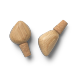 Ferm Living Lot de 2 bouchons de bouteilles de vin Cairn Chêne