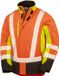 Result Recycled 3-Layer Printable 3-Tone Safety Softshell Jacket RT506 - Jaune Fluo/Orange Fluo/Noir - M