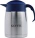 EasyClean Isoleerkan 1,6 liter RVS met KOFFIE opschrift en blauwe dop