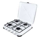 Promis KG400C Gas Hob Black White 4 Zones