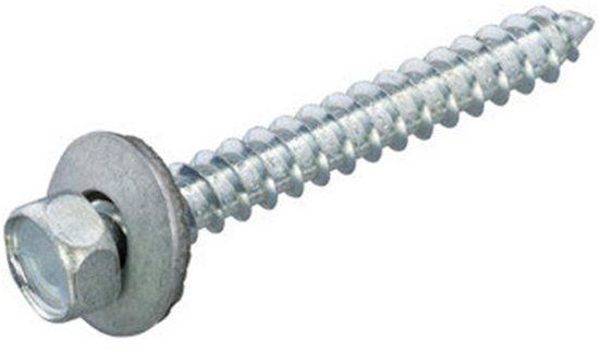 Hoenderdaal Fasteners Dak & Gevel Montageschroef voor Hout 6,5 x 32mm Verzinkt Voldraad 100 stuks