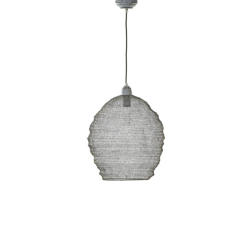Mica Decorations Lennart hanglamp - grijs - 41x36 cm