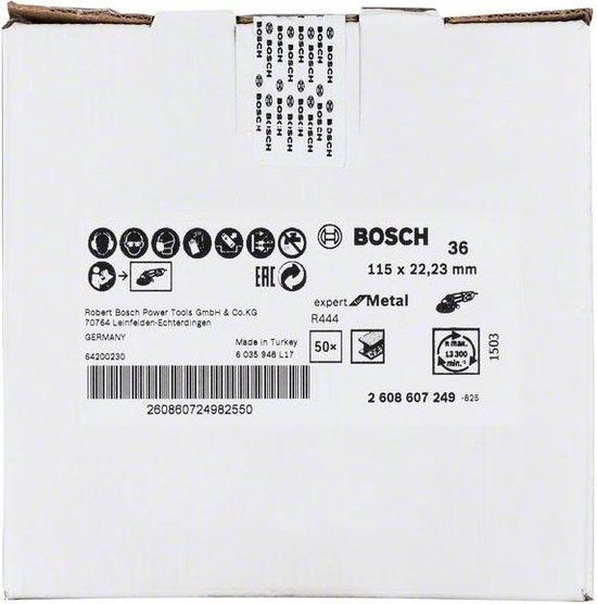 Bosch Accessories 2 608 607 249 fiberslijpschijf 115 mm - 36