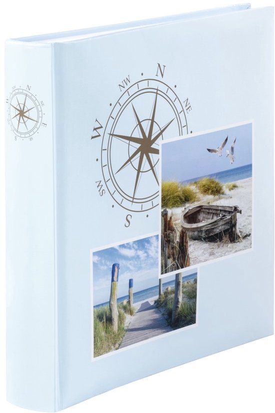 Hama Compass - Fotoalbum - 30x30cm - Blauw/Bruin/Groen
