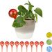 Merkloos / Sans marque 10 x waterdruppelaar - glas - waterbollen voor planten - Ø6cm - rood