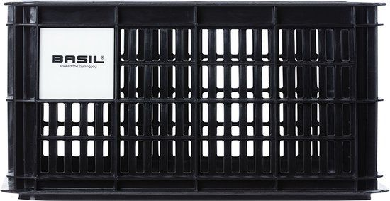 Basil Fietskrat S - 17.5 Liter - Zwart - MIK-Systeem - Gerecycled materiaal