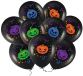 Ballons d'Halloween, noir, coloré, citrouilles, mélange, 9 pièces.