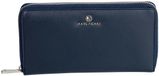 Marc Picard Leren portemonnee Umbria Zip Wallet Navy donkerblauw