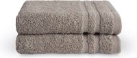Byrklund Handdoeken set - Bath Basics - 2-delig - 2x 30x50 - 100% katoen - Taupe