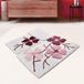 Set mat set (3 stuks) roze bloemen en granaten