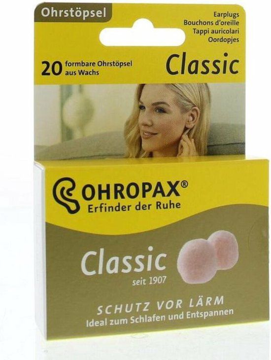 Ohropax Classic Oordopjes - 20 stuks