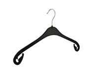 De Kledinghanger Gigant - Kledinghanger - Volwassenen - NA43 - 100 Stuks - Blousehanger - Shirthanger - Kunststof - Zwart - Rokinkepingen - 43 cm