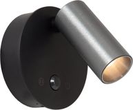 Lucide TONI - Oplaadbare Wandspot / Wandlamp - Accu/Batterij - Ø 8,1 cm - LED Dimbaar - CCT - 1x2W 2700K/4000K - Bewegingssensor (uitschakelbaar) - Magnetisch - Grijs ijzer