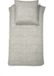 Cinderella Lyn ensemble de housse de couette 1 personne 135x200cm coton lin naturel + 1 taie d'oreiller 60x70