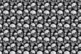 Merkloos Halloween/horror thema feest tafelkleed - doodskoppen - zwart/wit - plastic - 137 x 274 cm