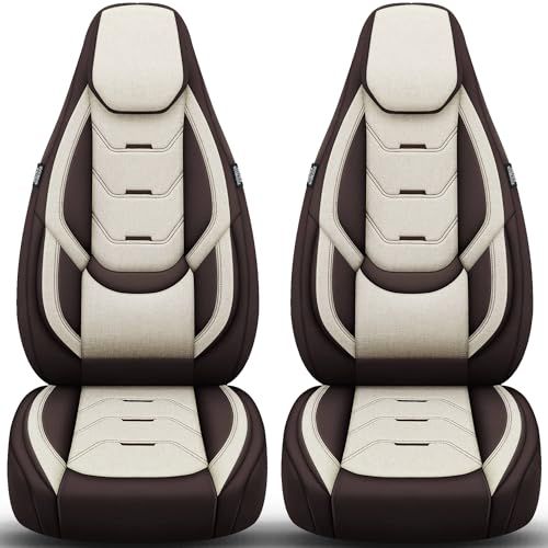 Bremer Sitzbezüge Pössl Premium Camper stoelhoezen voor Summit Shine H10 in Bruin/Beige (2 losse stoelen)