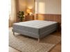 Matelas ressorts 7 zones H28 sommier lattes fixes gris 140 x 190
