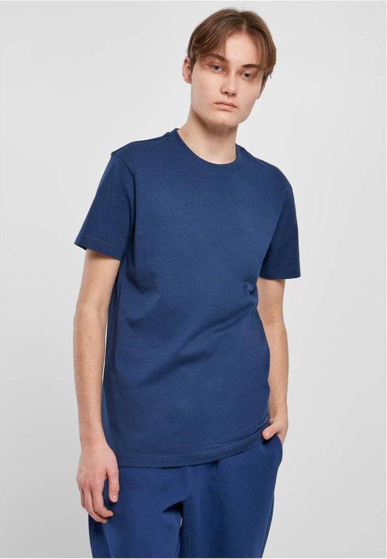 Urban Classics Basic Heren T-shirt - Blauw - S
