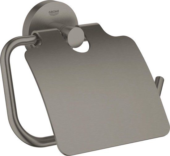 GROHE Essentials Toiletrolhouder - Hard Graphite Geborsteld - 40367AL1