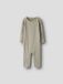 Name it Jumpsuit Ribgebreid Unisex Lange mouw Gestreept Biologisch katoen/Elastaan Drukknopen Lichtbruin Maat 50