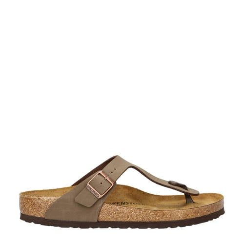Birkenstock Gizeh teenslippers bruin