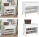 vidaXL Schoenenkast - 70x36x60 cm - Bewerkt Hout - Wit