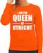 Bellatio Decorations Koningsdag sweater I am the Queen of Utrecht - dames - Kingsday Utrecht outfit / kleding / trui S