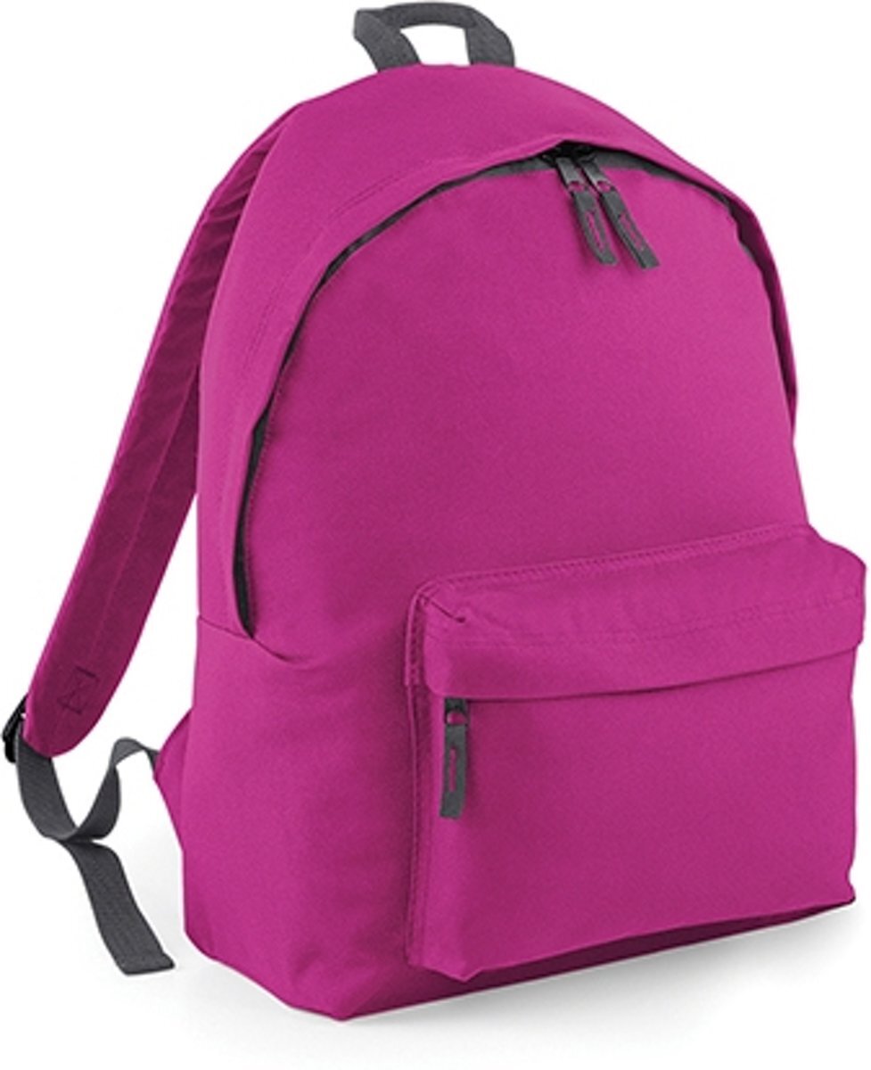 Bagbase Backpack Rugzak - 18 l - Fuchsia/Graphit/Roze