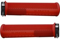 Peaty's Monarch Knurl Handgrepen - Rood, Plastic, Mountainbike