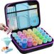 BeiJingLiangPinJiaZuoKeJiWenHuaFaZhanYouXianGongSi Boîte de rangement pour peinture diamant - 30 pièces - Avec valise, entonnoir et autocollants
