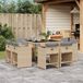Maison Exclusive - Salon de jardin, 9 pièces, avec coussins. Matériau : polyrotin