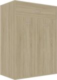 vidaXL Schoenenkast 60x35x84 cm bewerkt hout sonoma eikenkleurig