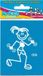 The Sticker Family Sticker meisje met dumbbells
