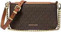 Michael Kors crossbody tas Bryant met logoprint donkerbruin