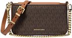 Michael Kors crossbody tas Bryant met logoprint donkerbruin