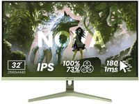 Arozzi Nova 32" QHD IPS 180Hz Gaming Monitor - Bosgroen