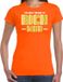 Bellatio Decorations Foute party t-shirt voor dames - Gold digger - oranje - carnaval L