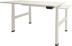 Schaffenburg Zit Sta Bureau - Duo Elek 160x80 krijtwit -wit frame