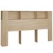 VidaXL Hoofdbordkast 180x18,5x104,5 cm Sonoma Eikenkleurig