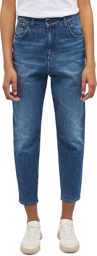 Mustang CHARLOTTE Tapered Fit Jeans - Blue Denim - Women's W32/L32