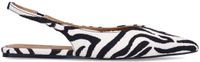 Sacha - Dames - Zwarte zebra slingbacks - Maat 37