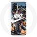 Nike Hoesje voor Xiaomi Redmi Note 11 4G Logo Wit Moto Wheel Maniacase