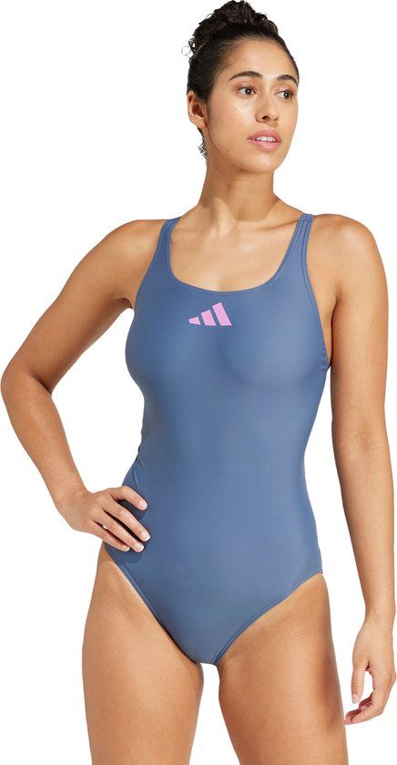 adidas Performance 3 Bar Logo Badpak - Dames - Blauw - Maat 42