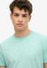 Superdry Raw Edge Slub T-shirt Heren Aqua Sky Blue XXL