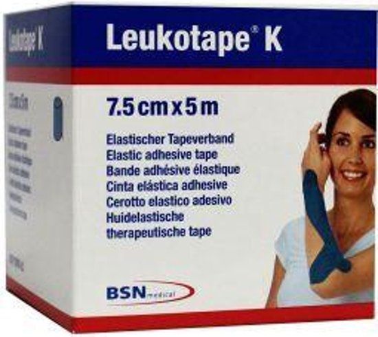 Leukotape K Blauw 7,5cm x 5m 7297822 1 st