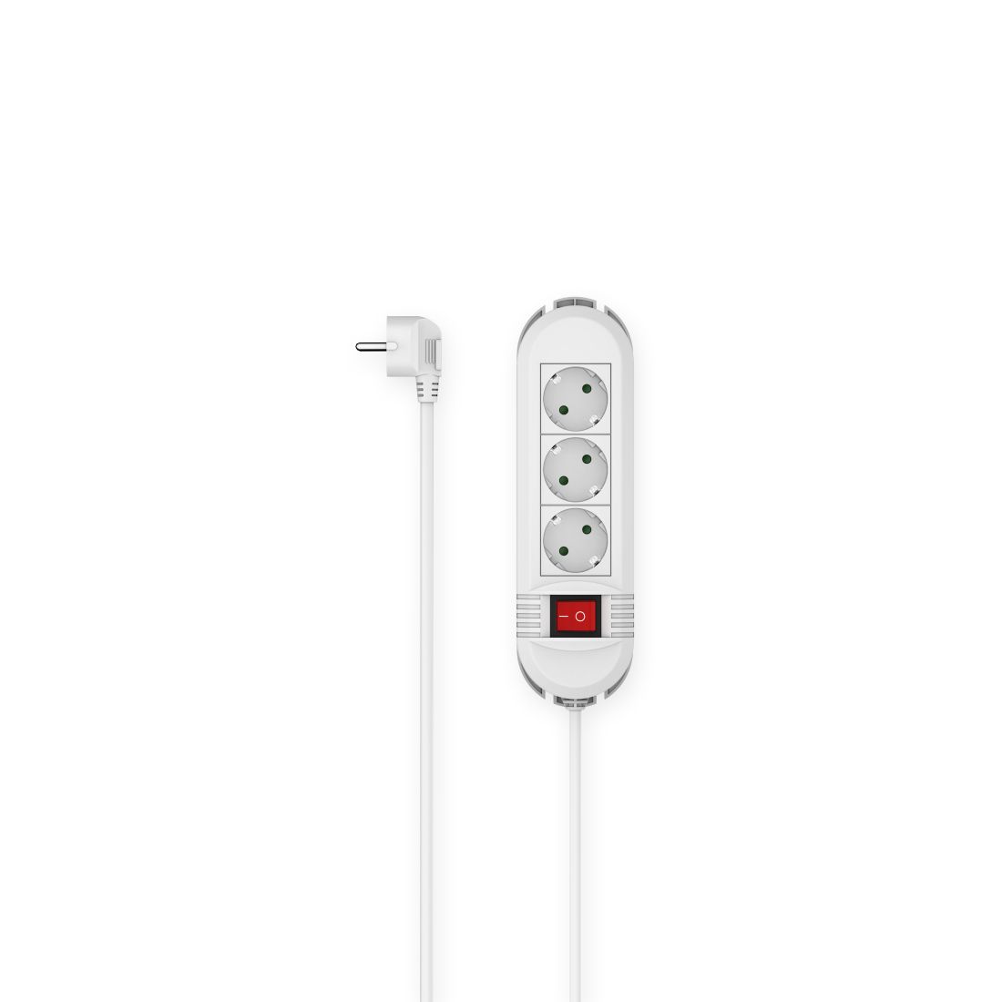 Hama Smart Power Strip - 3 Outlets - 1.5m Cable - White