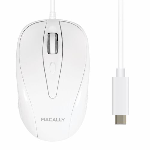 Macally UCTURBO - Laptopmuis - Wit