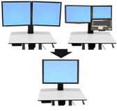 Ergotron WorkFit Convert-to-Single HD Kit from Dual or LCD & Laptop